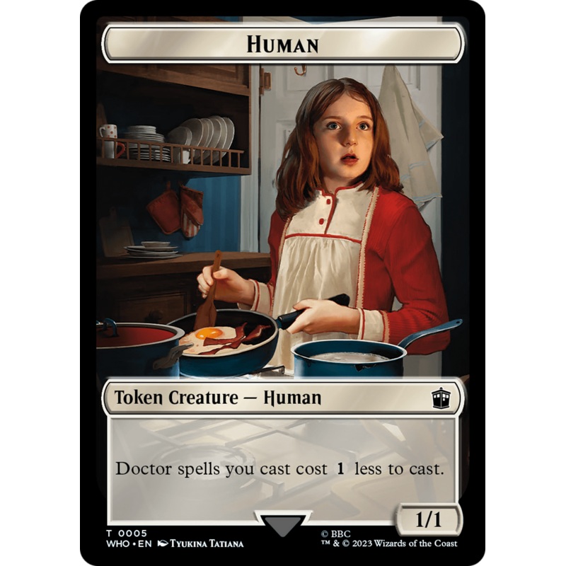 Human (0005) // Alien Insect Double-Sided Token [Doctor Who Tokens]