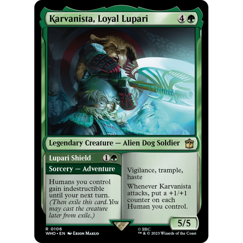 Karvanista, Loyal Lupari // Lupari Shield [Doctor Who]