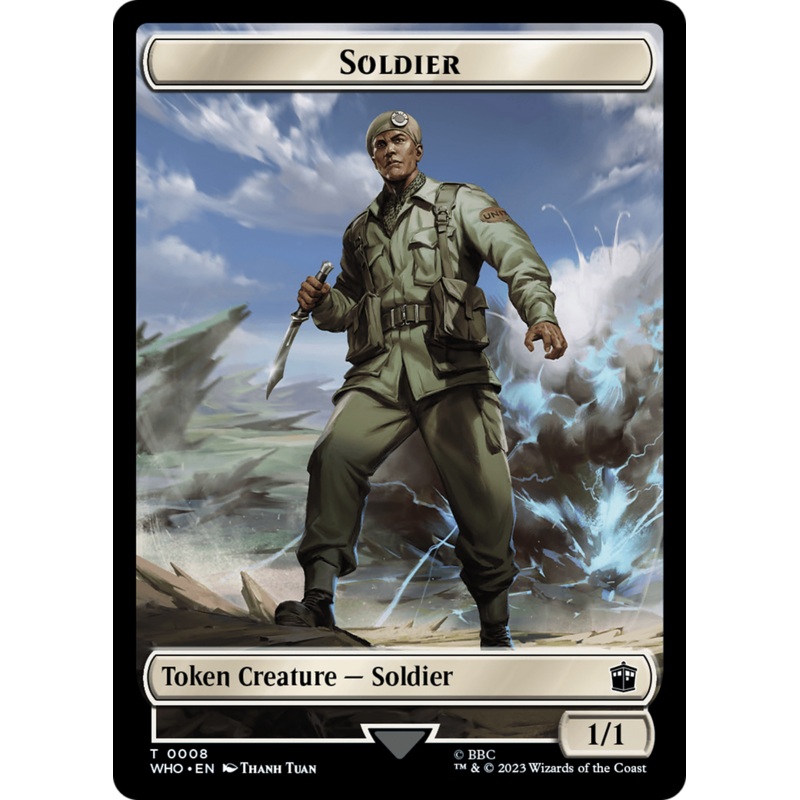 Soldier // Mutant Double-Sided Token [Doctor Who Tokens]