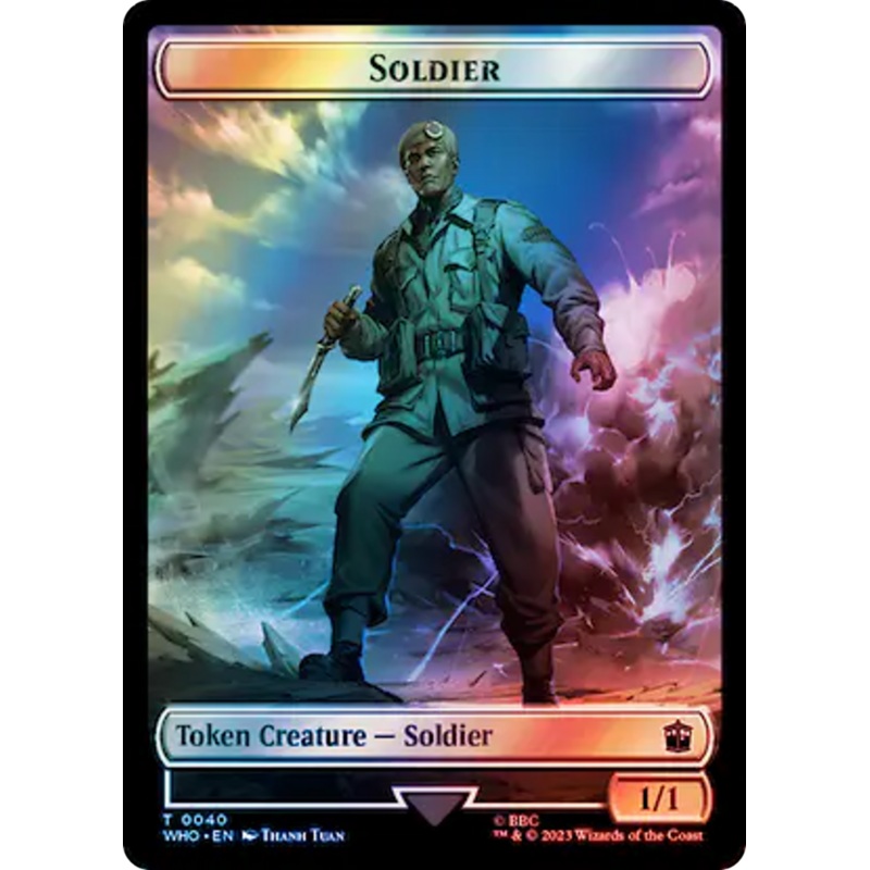 Soldier // Osgood, Operation Double Double-Sided Token (Surge Foil) [Doctor Who Tokens]