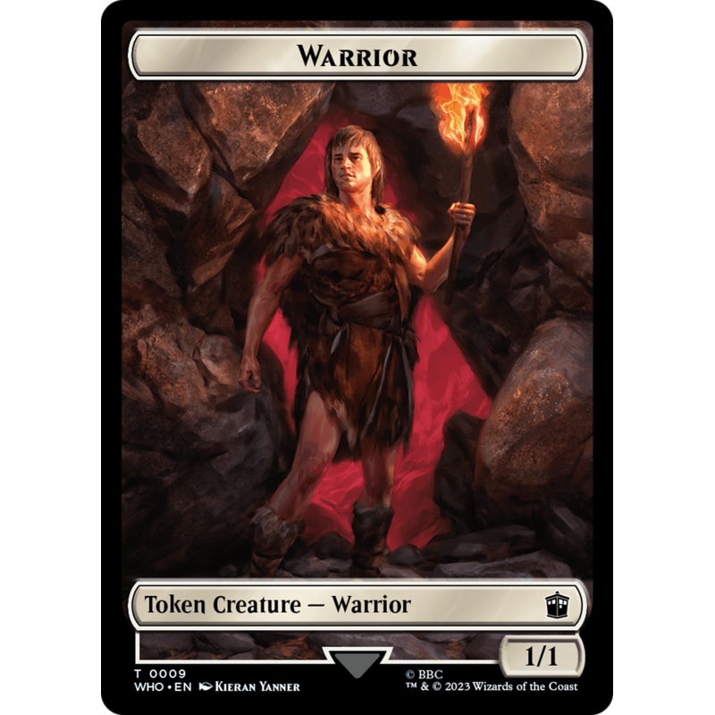 Warrior // Mark of the Rani Double-Sided Token [Doctor Who Tokens]