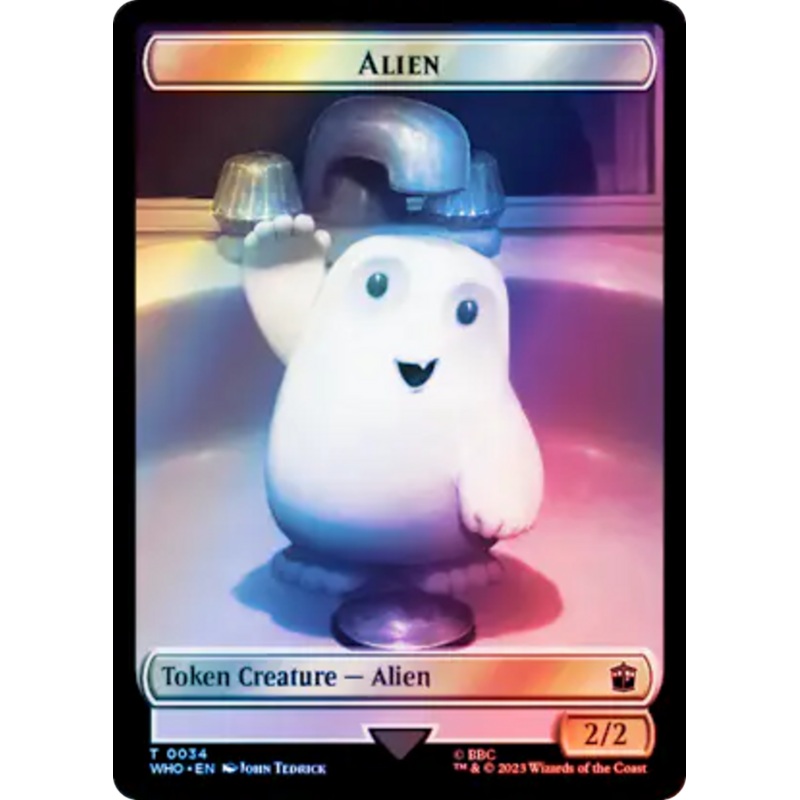 Alien // Mark of the Rani Double-Sided Token (Surge Foil) [Doctor Who Tokens]