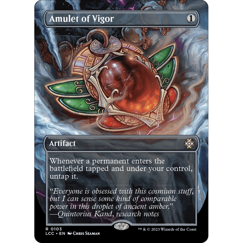 Amulet of Vigor (Borderless) [The Lost Caverns of Ixalan Commander]