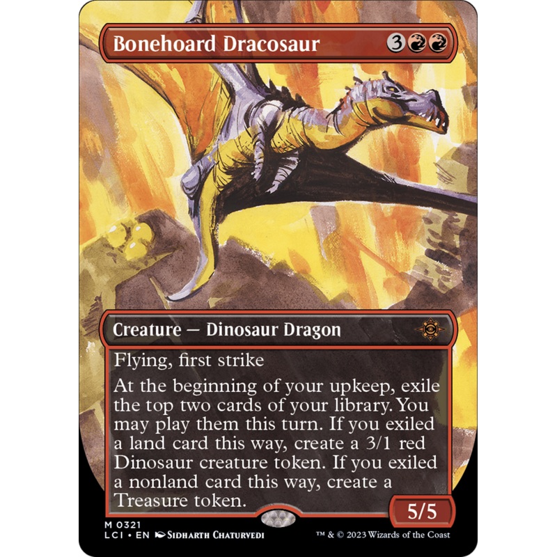 Bonehoard Dracosaur (Borderless) [The Lost Caverns of Ixalan]