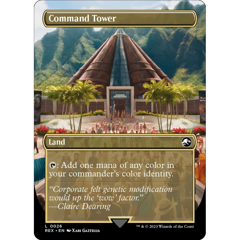 Command Tower // Commander Tower (Borderless) [Jurassic World Collection]