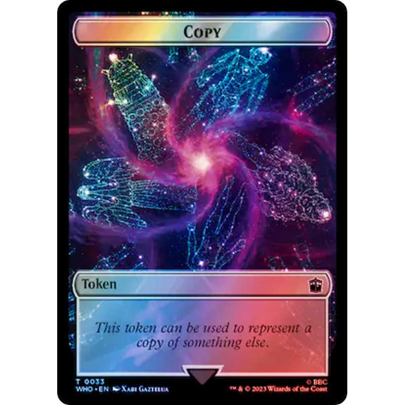 Copy // Mutant Double-Sided Token (Surge Foil) [Doctor Who Tokens]