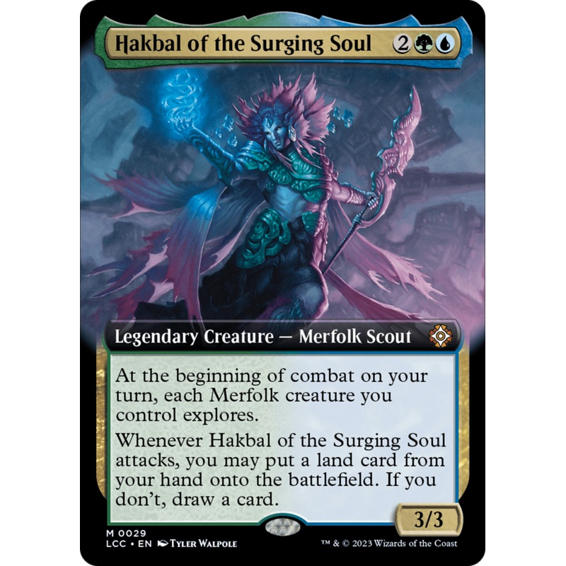 Hakbal of the Surging Soul (Extended Art) [The Lost Caverns of Ixalan Commander]