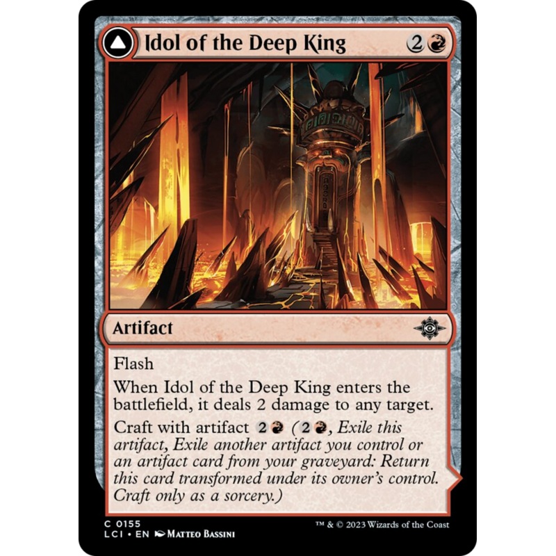 Idol of the Deep King // Sovereign's Macuahuitl [The Lost Caverns of Ixalan]