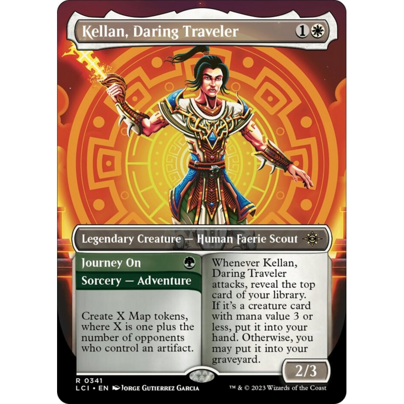 Kellan, Daring Traveler (Borderless) [The Lost Caverns of Ixalan]