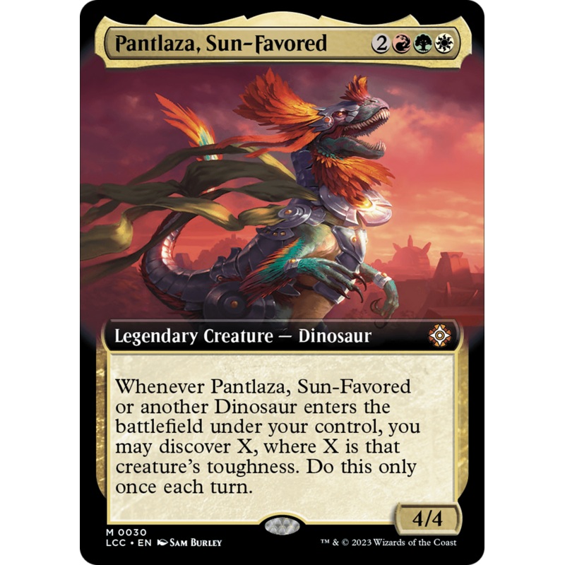 Pantlaza, Sun-Favored (Extended Art) [The Lost Caverns of Ixalan Commander]