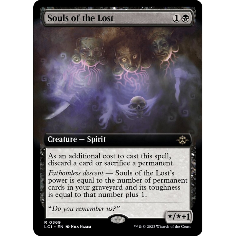 Souls of the Lost (Extended Art) [The Lost Caverns of Ixalan]