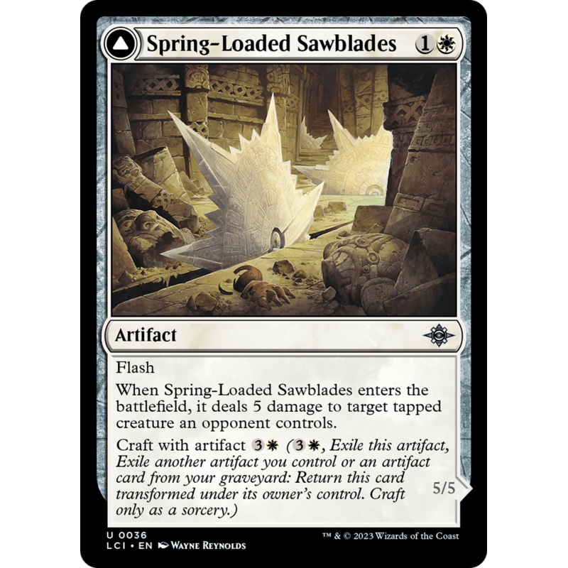 Spring-Loaded Sawblades // Bladewheel Chariot [The Lost Caverns of Ixalan]