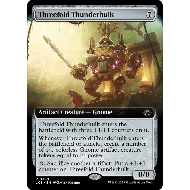 Threefold Thunderhulk (Extended Art) [The Lost Caverns of Ixalan]