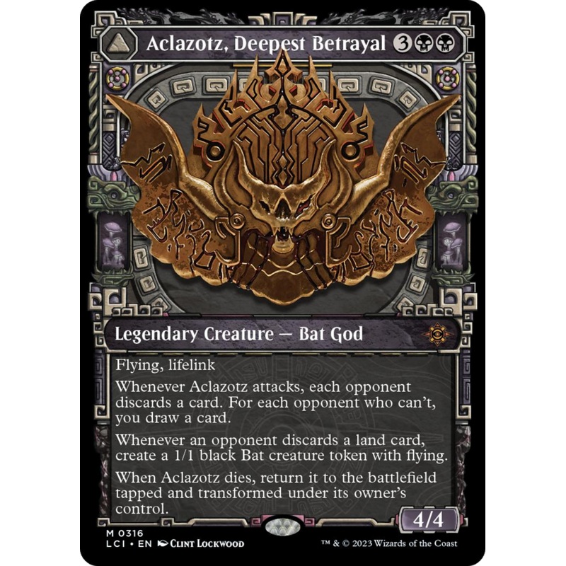 Aclazotz, Deepest Betrayal // Temple of the Dead (Showcase) [The Lost Caverns of Ixalan]