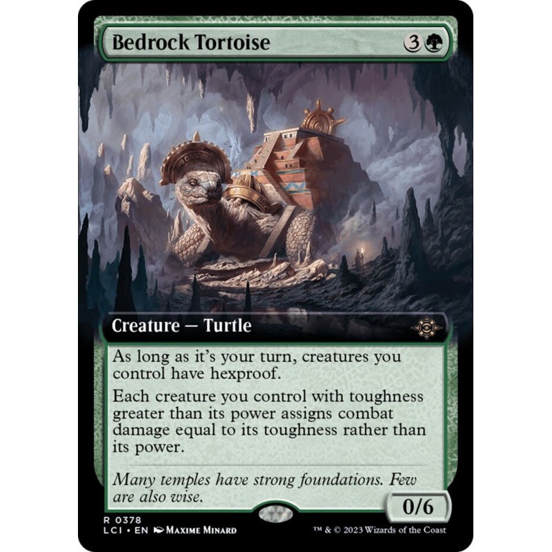 Bedrock Tortoise (Extended Art) [The Lost Caverns of Ixalan]