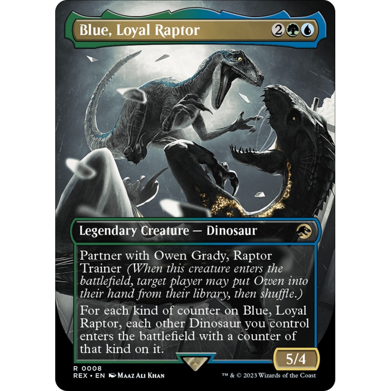 Blue, Loyal Raptor (Borderless) [Jurassic World Collection]