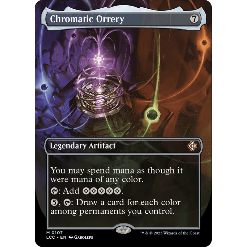 Chromatic Orrery (Borderless) [The Lost Caverns of Ixalan Commander]
