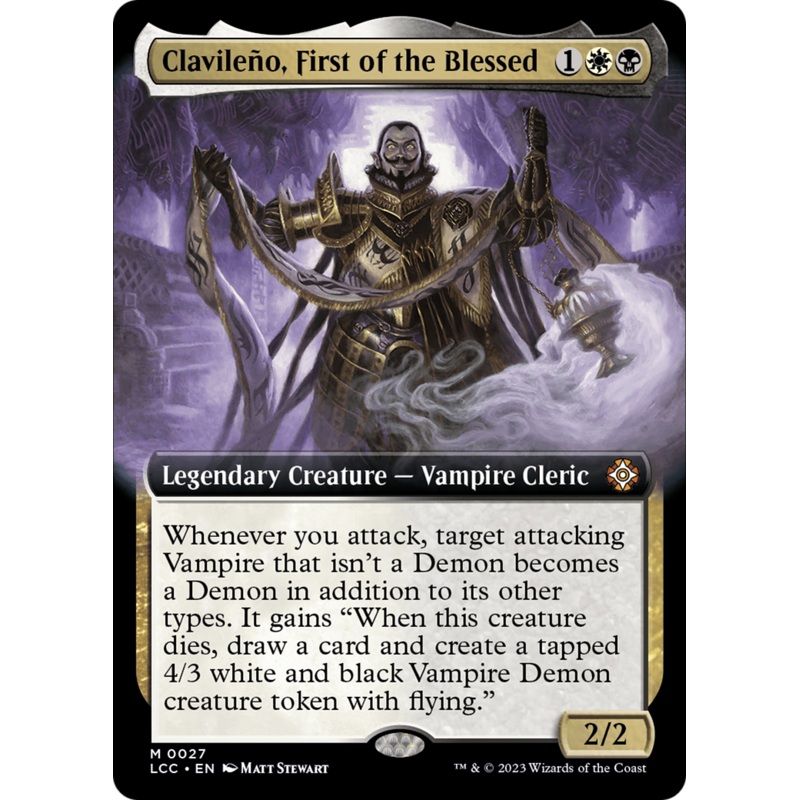 Clavileno, First of the Blessed (Extended Art) [The Lost Caverns of Ixalan Commander]