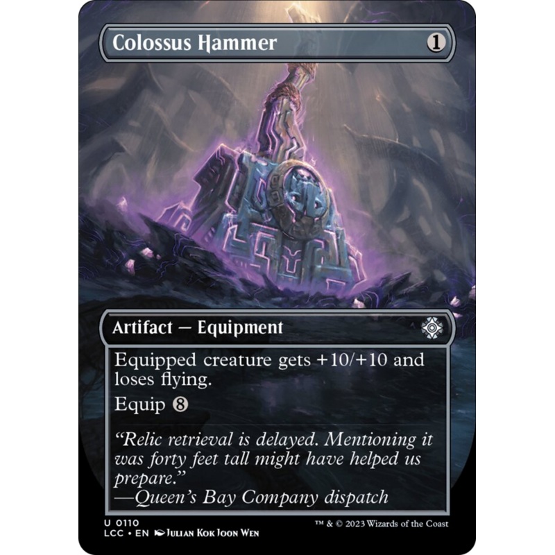 Colossus Hammer (Borderless) [The Lost Caverns of Ixalan Commander]