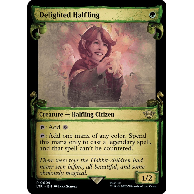 Delighted Halfling [The Lord of the Rings: Tales of Middle-Earth Showcase Scrolls]