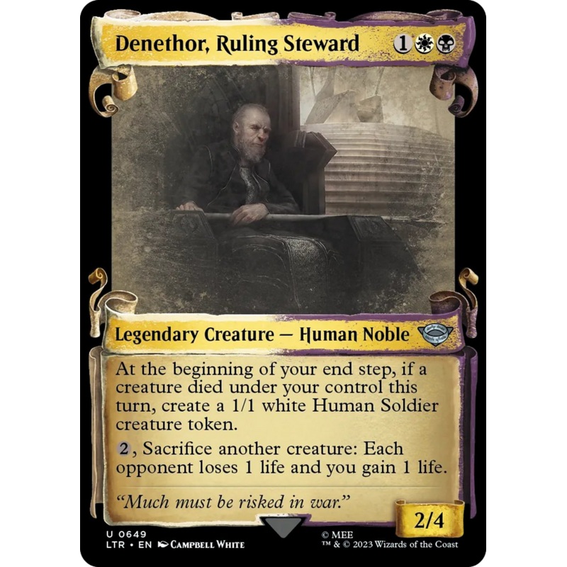 Denethor, Ruling Steward [The Lord of the Rings: Tales of Middle-Earth Showcase Scrolls]
