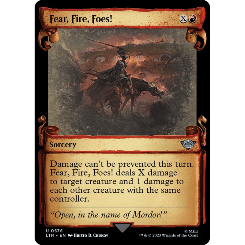 Fear, Fire, Foes! [The Lord of the Rings: Tales of Middle-Earth Showcase Scrolls]