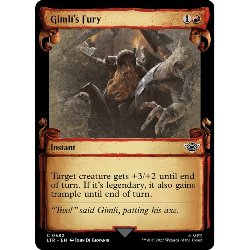 Gimli's Fury [The Lord of the Rings: Tales of Middle-Earth Showcase Scrolls]