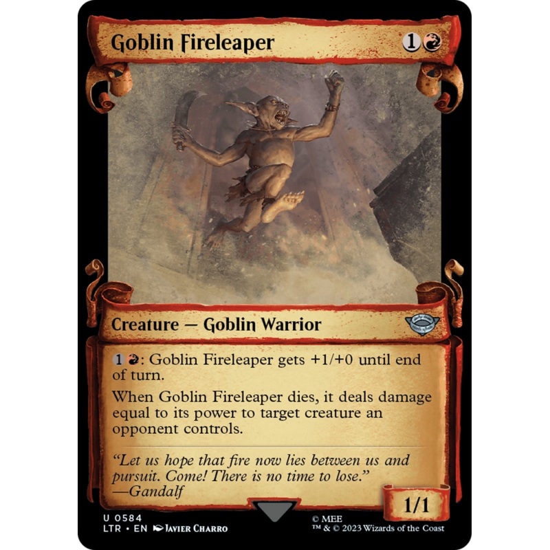 Goblin Fireleaper [The Lord of the Rings: Tales of Middle-Earth Showcase Scrolls]