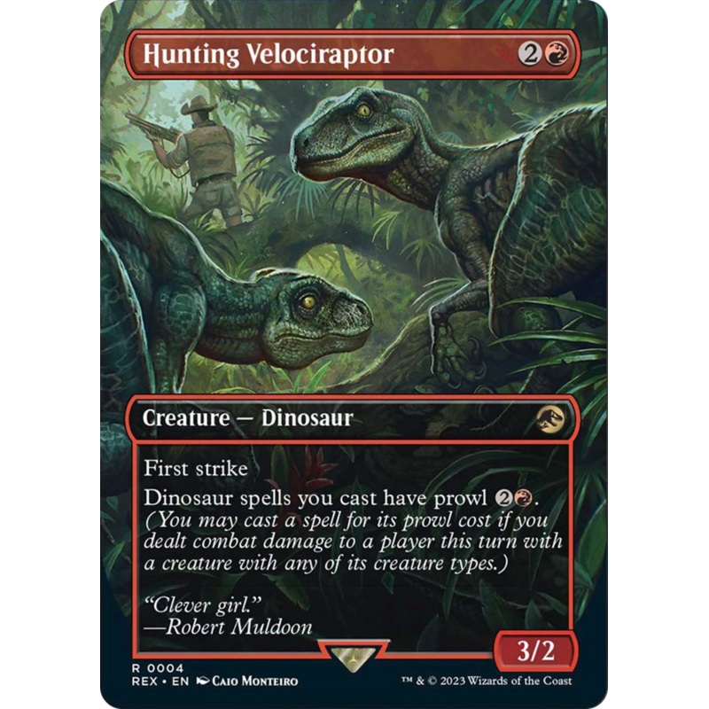 Hunting Velociraptor (Borderless) [Jurassic World Collection]