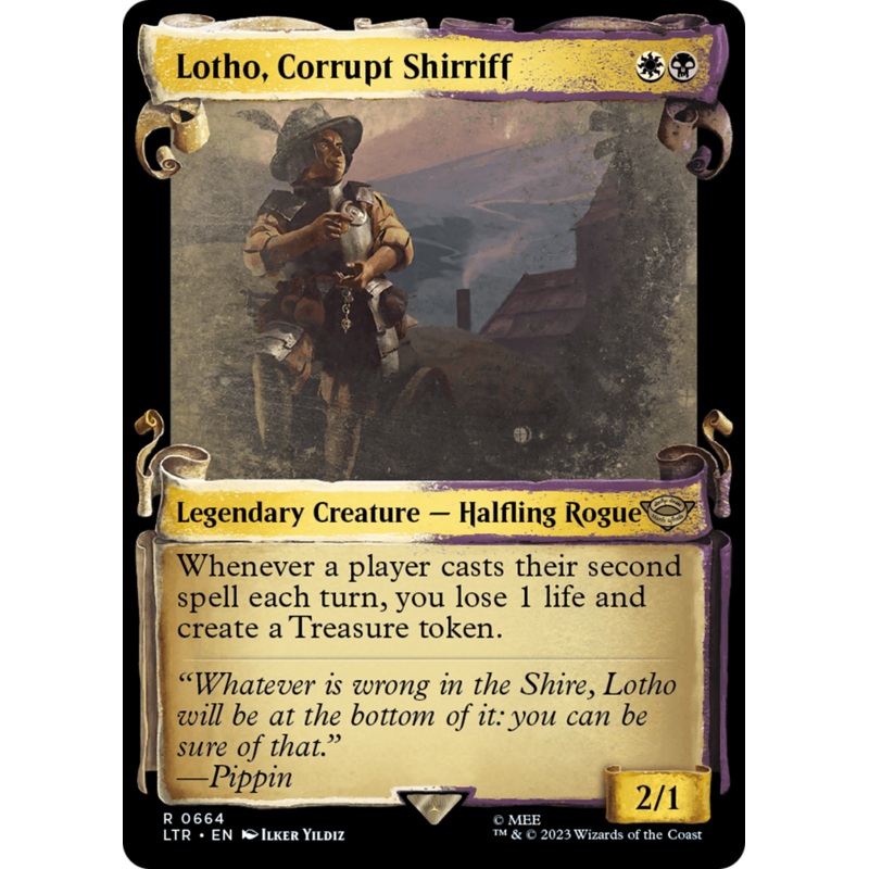 Lotho, Corrupt Shirriff [The Lord of the Rings: Tales of Middle-Earth Showcase Scrolls]