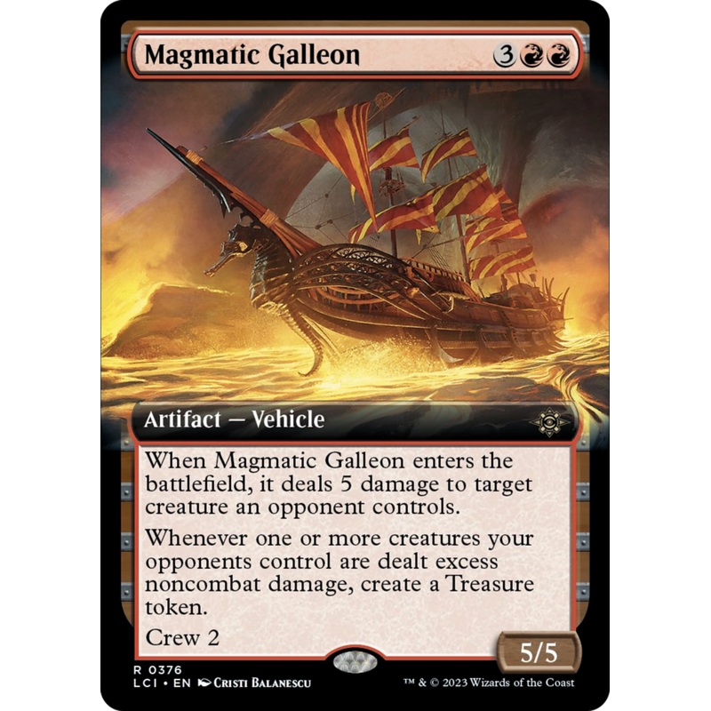 Magmatic Galleon (Extended Art) [The Lost Caverns of Ixalan]