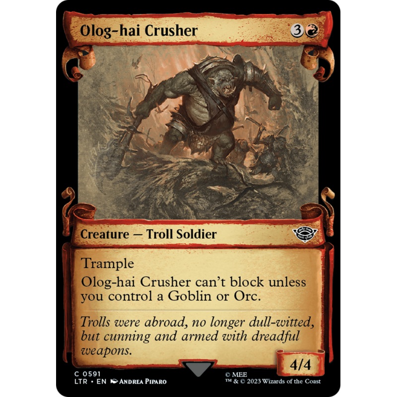 Olog-Hai Crusher [The Lord of the Rings: Tales of Middle-Earth Showcase Scrolls]