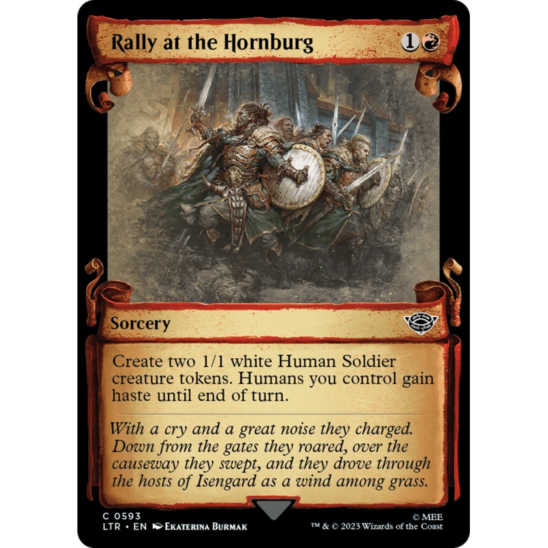 Rally at the Hornburg [The Lord of the Rings: Tales of Middle-Earth Showcase Scrolls]
