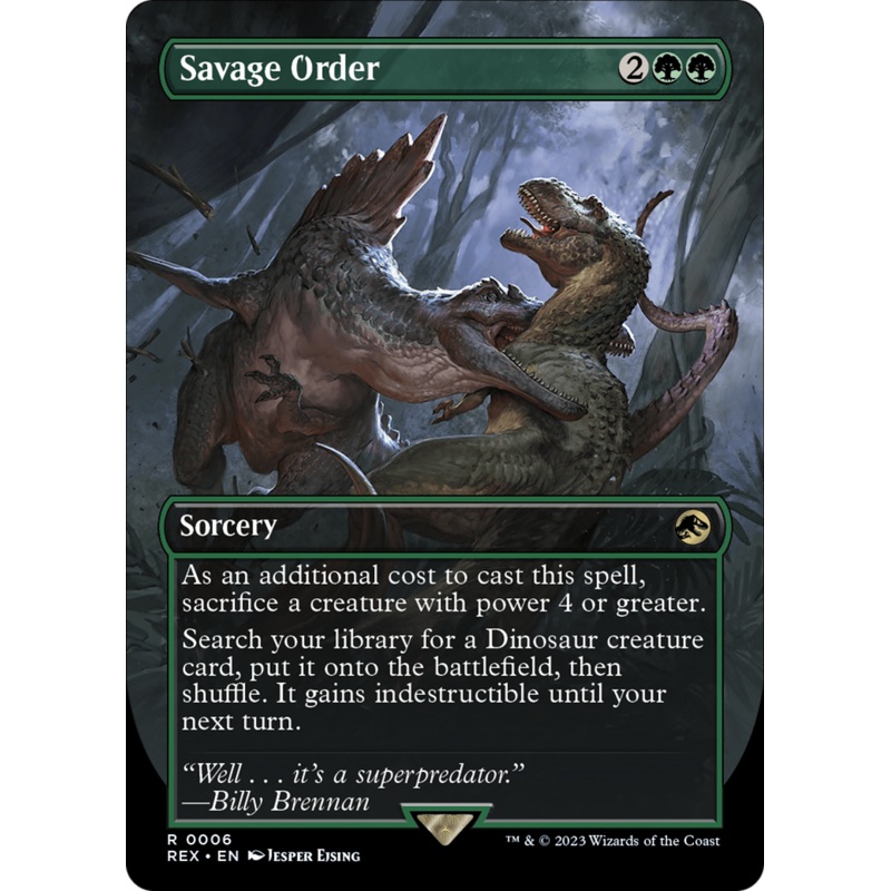 Savage Order (Borderless) [Jurassic World Collection]
