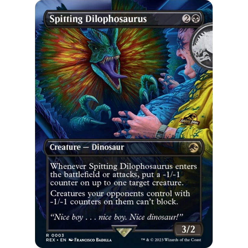 Spitting Dilophosaurus (Borderless) [Jurassic World Collection]