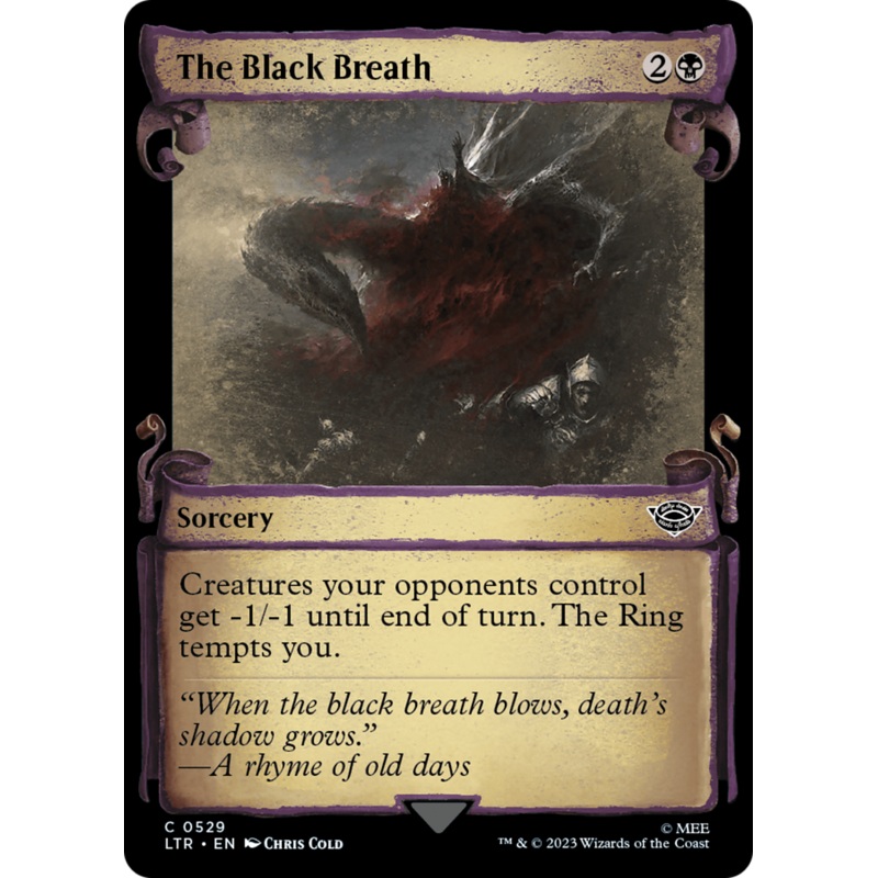 The Black Breath [The Lord of the Rings: Tales of Middle-Earth Showcase Scrolls]