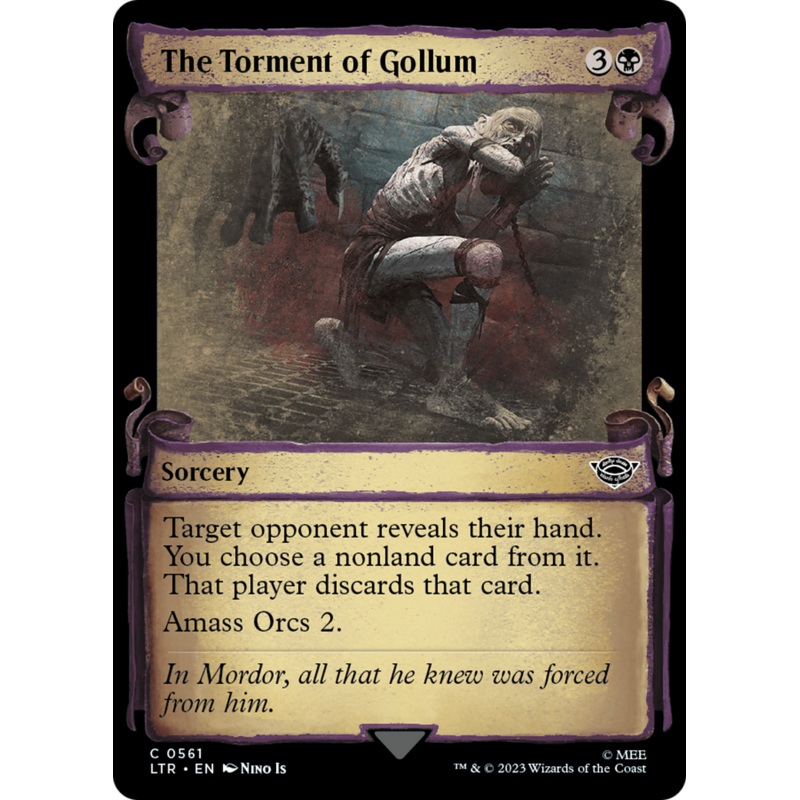 The Torment of Gollum [The Lord of the Rings: Tales of Middle-Earth Showcase Scrolls]