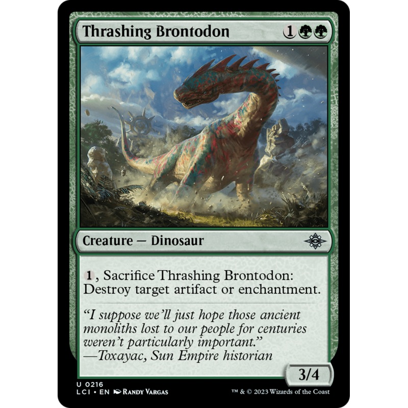 Thrashing Brontodon [The Lost Caverns of Ixalan]