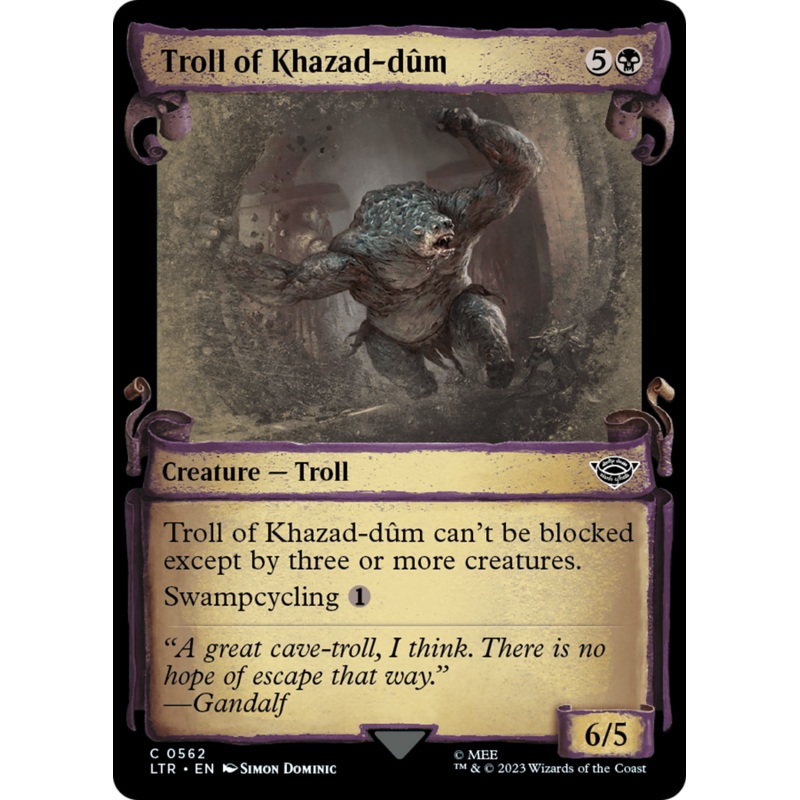 Troll of Khazad-dum [The Lord of the Rings: Tales of Middle-Earth Showcase Scrolls]