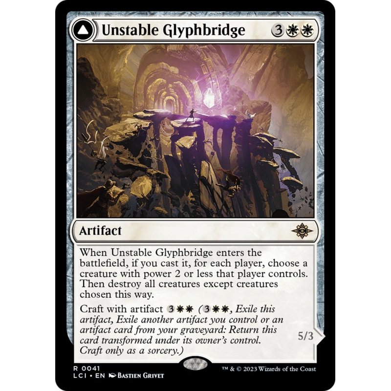 Unstable Glyphbridge // Sandswirl Wanderglyph [The Lost Caverns of Ixalan]