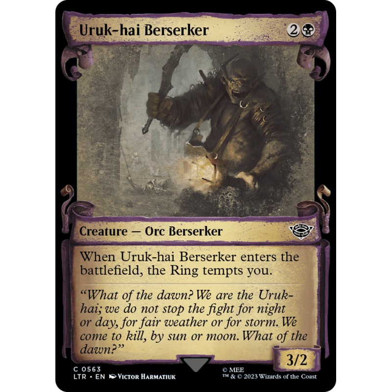 Uruk-hai Berserker [The Lord of the Rings: Tales of Middle-Earth Showcase Scrolls]