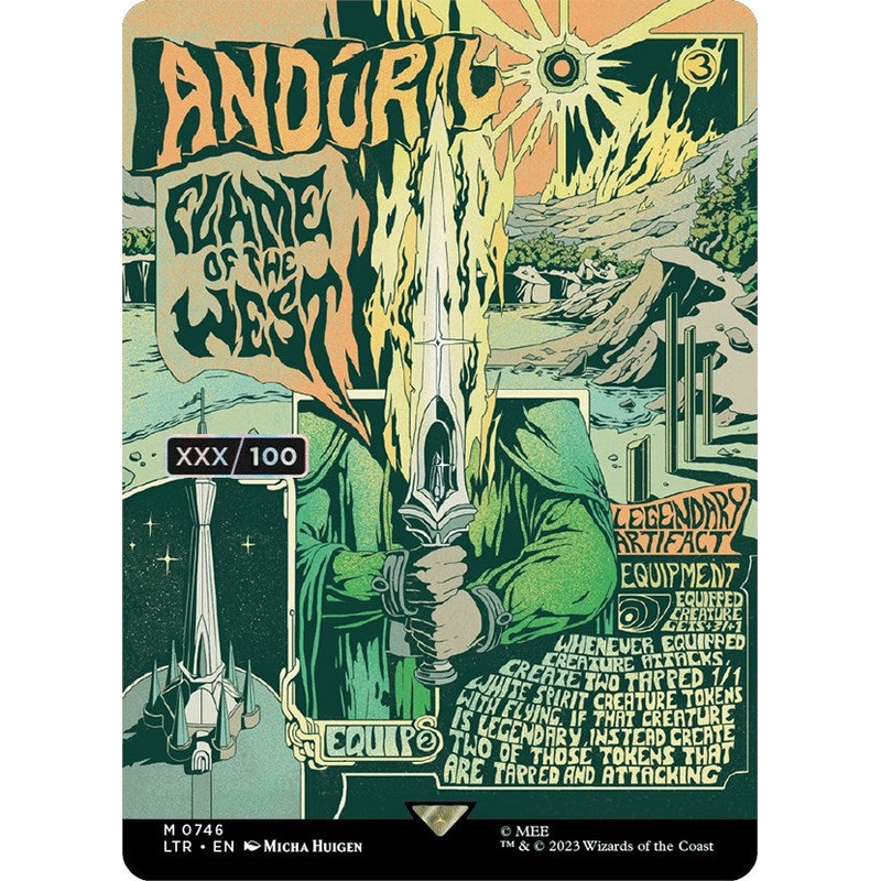 Anduril, Flame of the West (Borderless Poster) (Serialized) [The Lord of the Rings: Tales of Middle-Earth]
