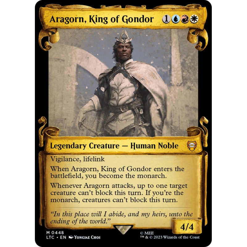 Aragorn, King of Gondor [The Lord of the Rings: Tales of Middle-Earth Commander Showcase Scrolls]