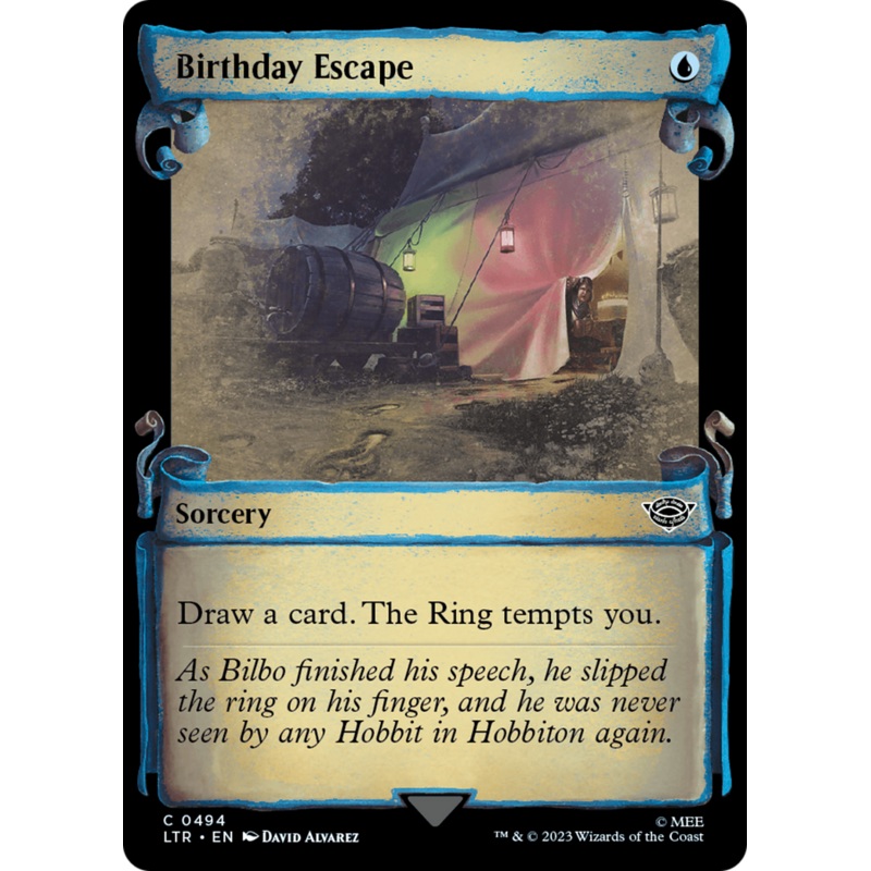 Birthday Escape [The Lord of the Rings: Tales of Middle-Earth Showcase Scrolls]