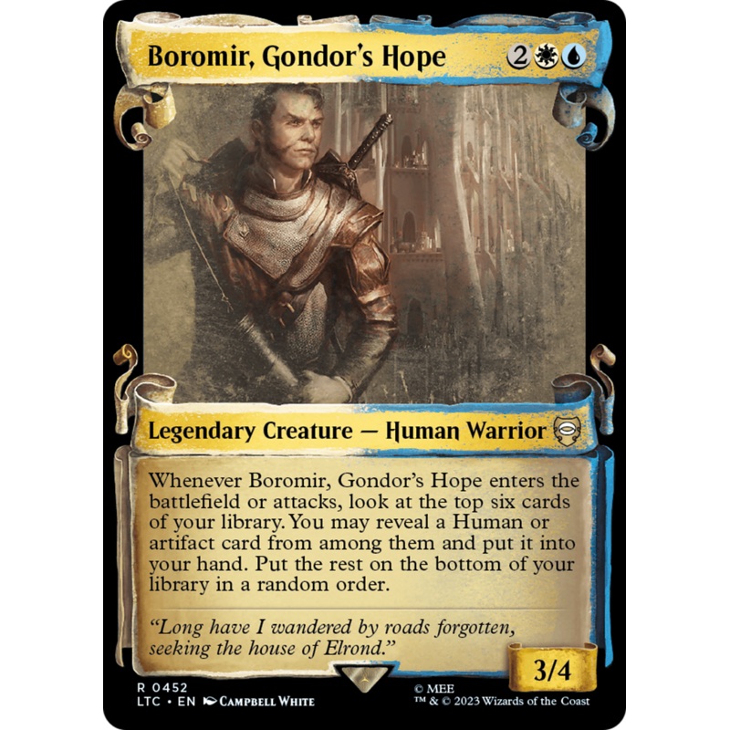 Boromir, Gondor's Hope [The Lord of the Rings: Tales of Middle-Earth Commander Showcase Scrolls]