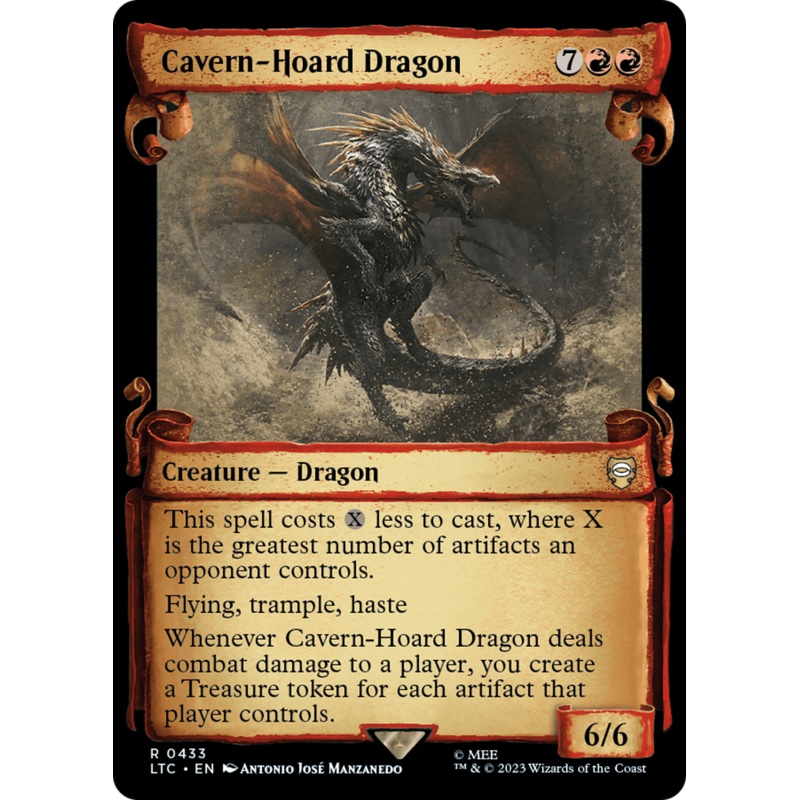 Cavern-Hoard Dragon [The Lord of the Rings: Tales of Middle-Earth Commander Showcase Scrolls]