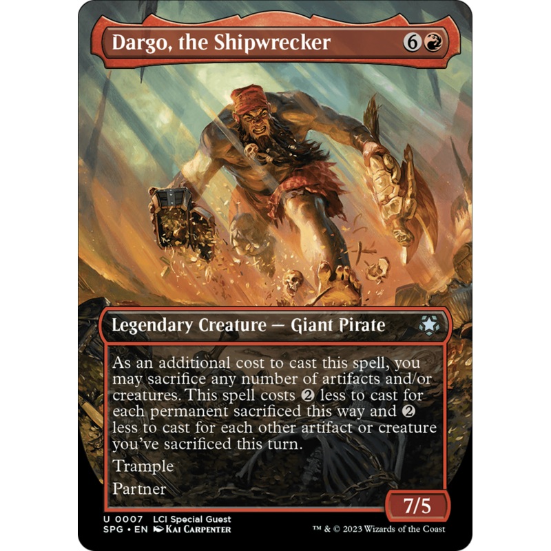 Dargo, the Shipwrecker (Borderless) [The Lost Caverns of Ixalan Special Guests]
