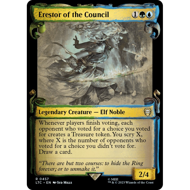 Erestor of the Council [The Lord of the Rings: Tales of Middle-Earth Commander Showcase Scrolls]