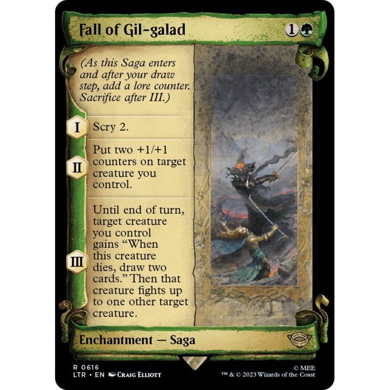 Fall of Gil-galad [The Lord of the Rings: Tales of Middle-Earth Showcase Scrolls]