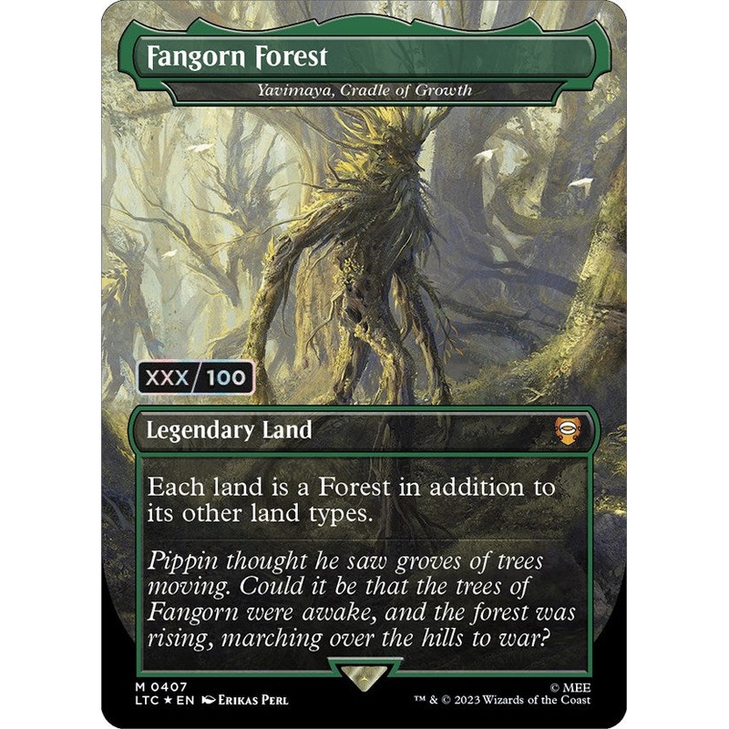 Fangorn Forest - Yavimaya, Cradle of Growth (Serialized) [The Lord of the Rings: Tales of Middle-Earth Commander]